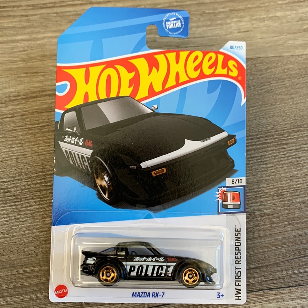 Hot Wheels Mazda RX 7 RX7 Police Cop Car HW First Response Hotwheels 2024 New